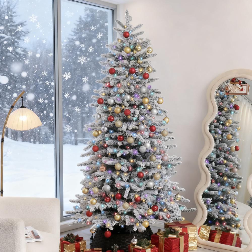 7.5ft Snow Flocked Artificial Christmas Tree