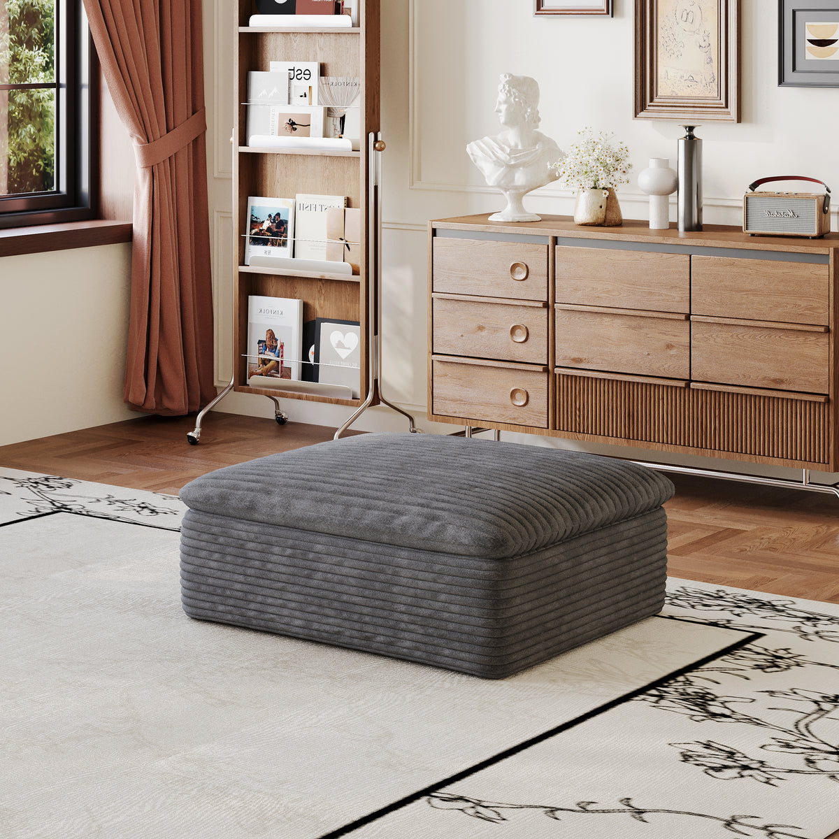 1 Middle Seat Sofa with Ottoman