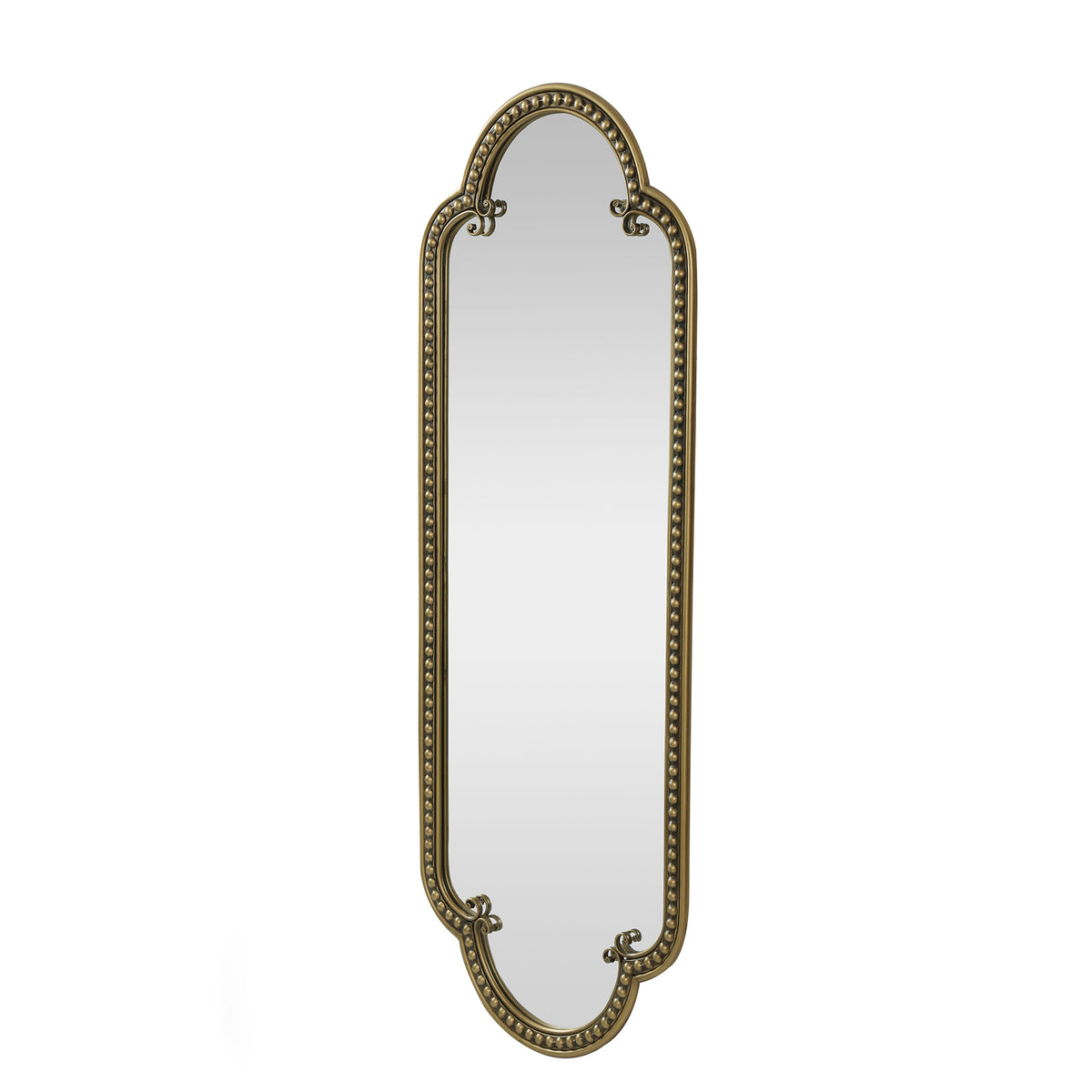 Scalloped Oval Wall Mirror, Vintage