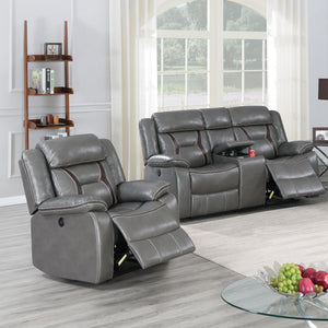 Living Room Set With Pillow Armrest And Tufted Backrest