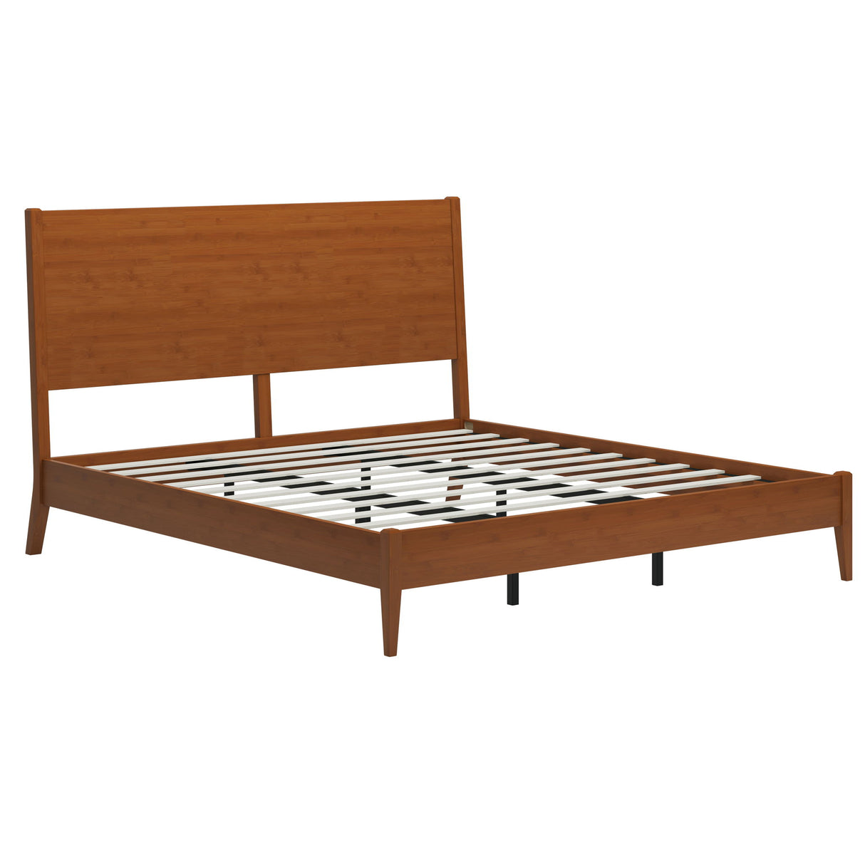 Modern Sled Platform Bed Frame With Slats