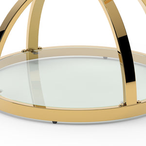 19.69'' Modern Glass Side Table