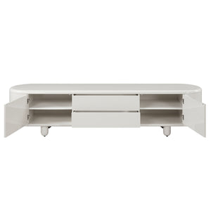 Keely - TV Stand - Gloss White