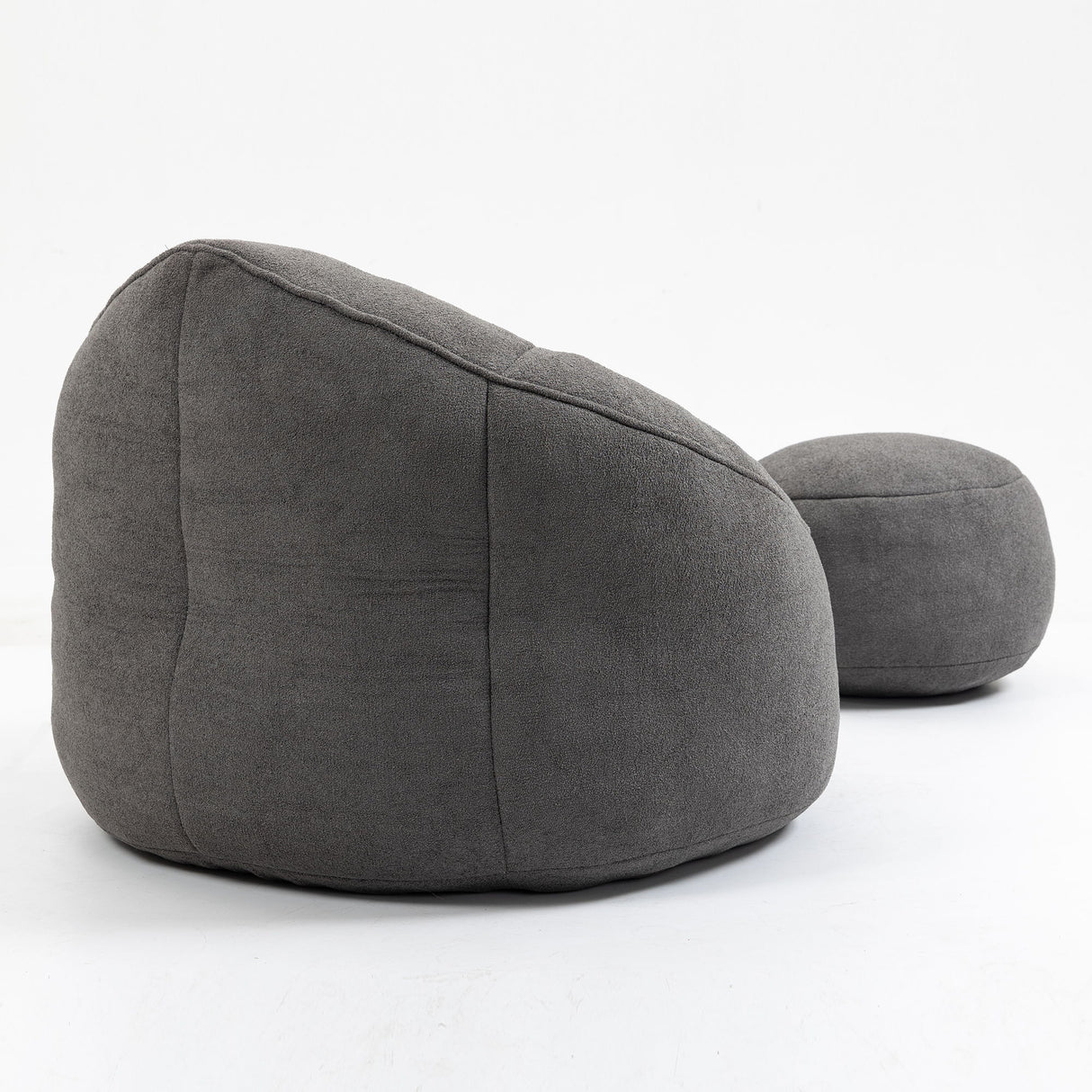 Bedding Bean Bag Sofa Chair High Pressure Foam With Footrest