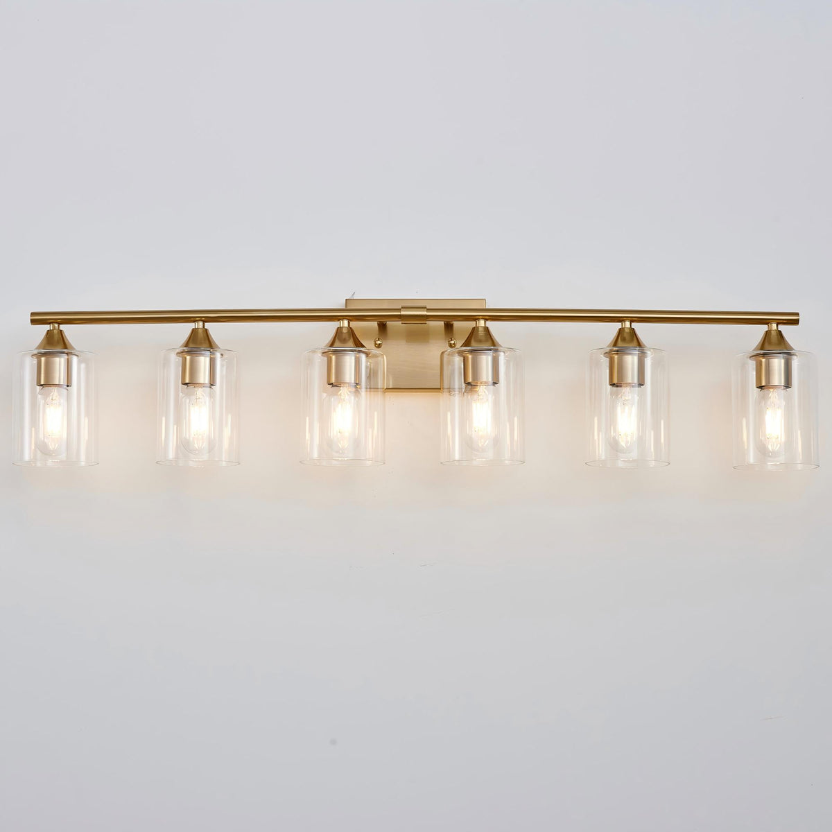 6-Light Brushed Bathroom Lighting