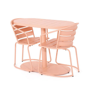 3 Piece Elegant Outdoor Bistro Set With 2 Chairs And Oval Table - Best Buy Furniture
