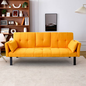 Sofa Bed With Foldable Design And Cup Holder
