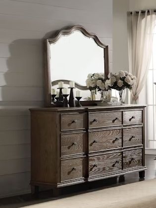Baudouin - Weathered Dresser - Oak - Best Buy Furniture