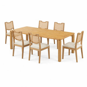 7-Piece Dining Table Set, 70"