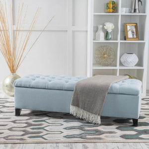 Glouster - Contemporary Storage Ottoman With Button Tufted Design - Best Buy Furniture