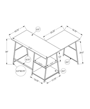 Computer Desk, Home Office, Corner, Storage Shelves, L Shape, Work, Laptop, Contemporary, Modern - Best Buy Furniture