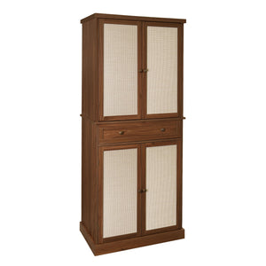 4 Door Storage Cabinet With 1 Drawer, With 4 Adjustable Inner Shelves