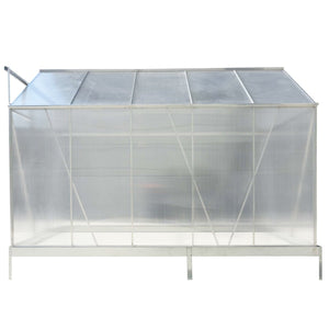 Polycarbonate house, Heavy Duty Outdoor Aluminum Walk-In House Kit With Rain Gutter, Vent And Door For Backyard Garden