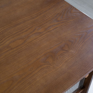 Rectangular Coffee Table With Sliding Door Storage Center