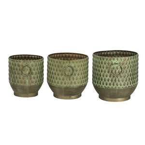 S/3 Textured Planters Set