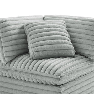 Jenny - Corner Accent Chair - Gray