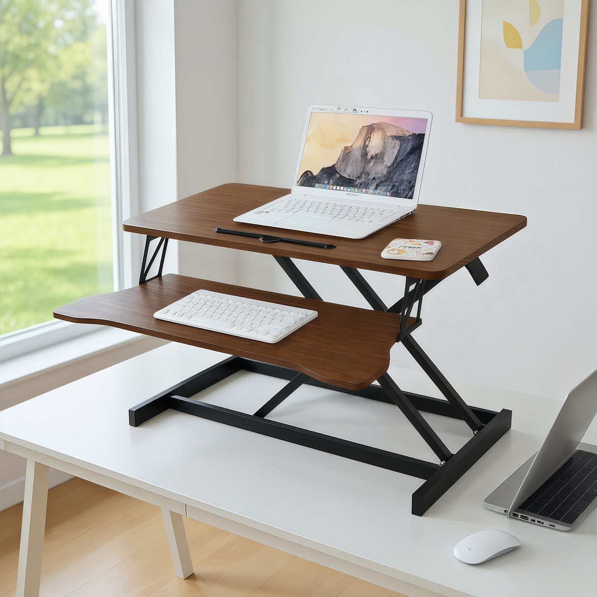32 Inch Desk Converter - Height Adjustable Workstation