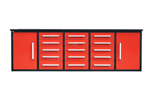 Storage Cabinet With Work Bench (15 Drawers And 2 Cabinets)