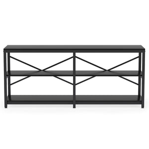 Console Table With X Back Design, Extra Long Storage