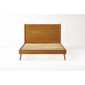 Okioki - Mid-Century Wood Bed - Best Buy Furniture