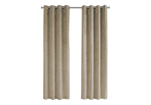 2 Pieces Set, Curtain Panel, Room Darkening, Grommet - Best Buy Furniture