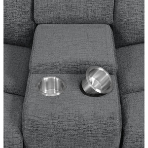 Divine - 5 Piece Power Reclining Home Theater Seating Set With Memory Foam Cushions And Storage Consoles