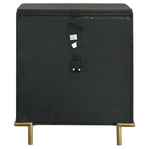 Anser - 3 Drawer Nightstand - Black