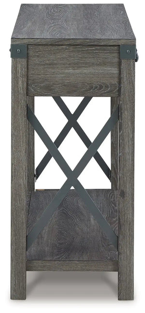 Freedan - Console Sofa Table - Grayish Brown
