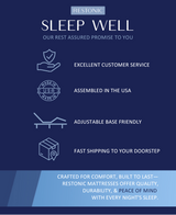 The Restonic Luxury Euro Top Mattress Ensemble