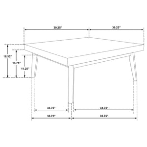 Aidan - 2 Piece Square Coffee And End Table Set - Walnut