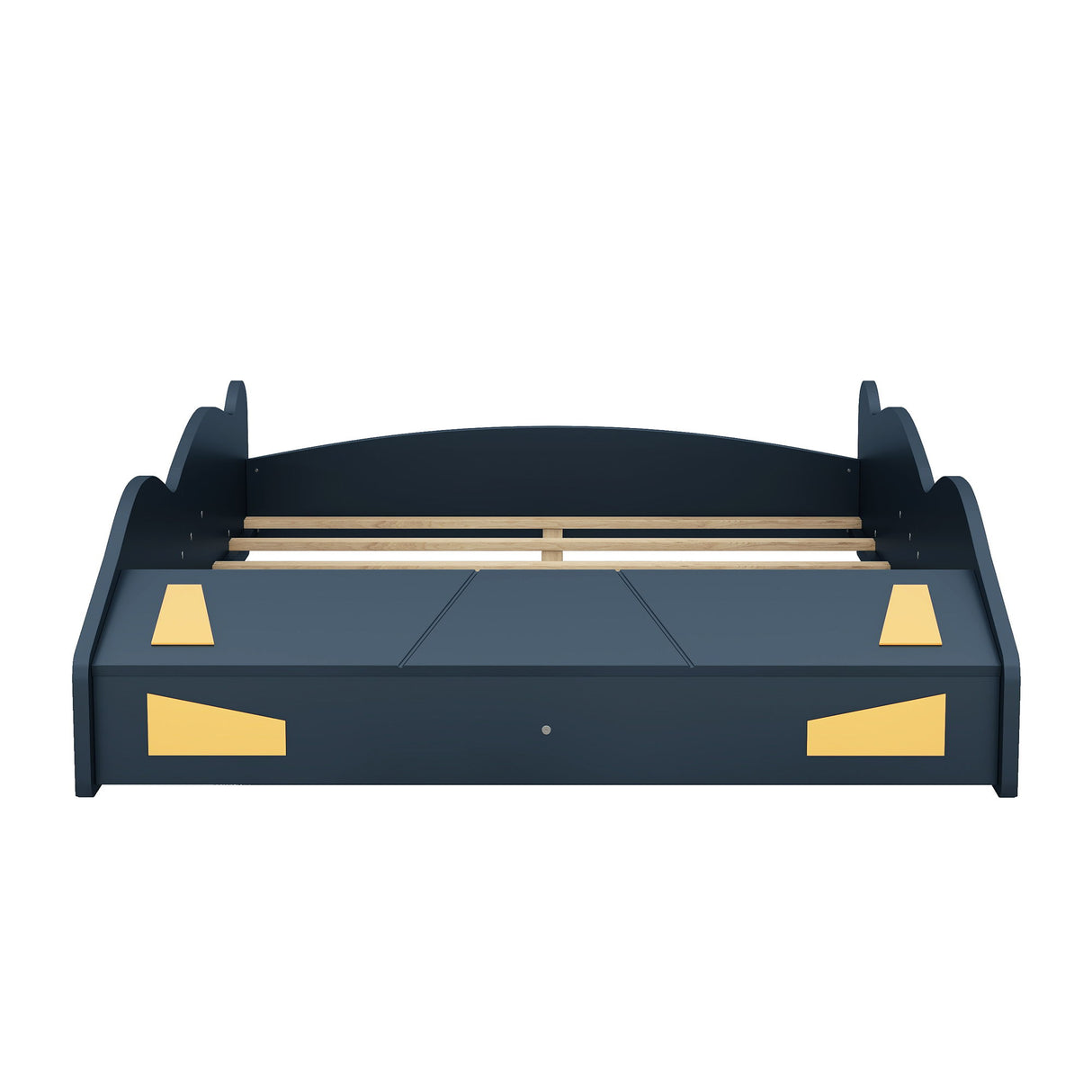 Race Car Shaped Platform Bed With Wheels And Storage