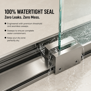 56-60" W x 72" H Framed Double Sliding Shower Door