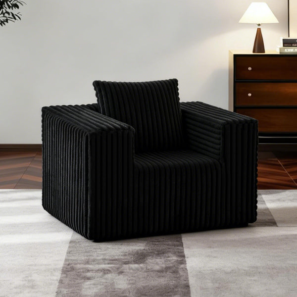 Small Boneless Sofa Chair, No Assembly Couch in a Box Memory Foam Mini Cloud Reading Chair with Throw Pillow for Living Room Bedroom Playroom