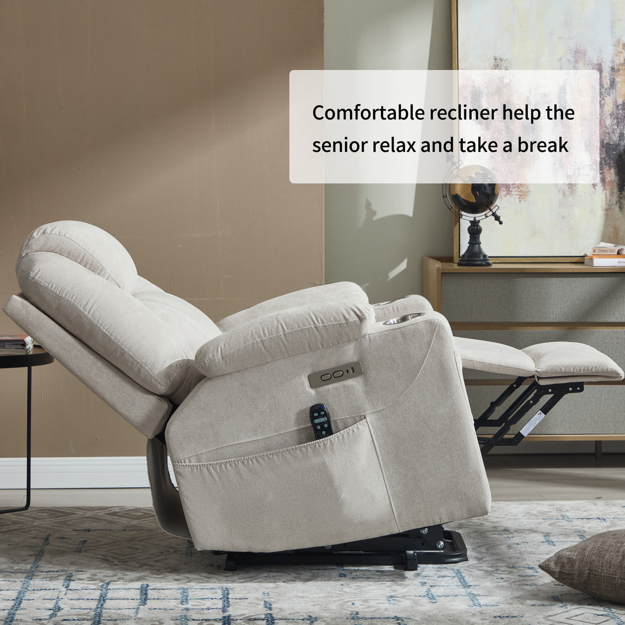 Premium Power Lift Recliner Chair with Massage Functionality