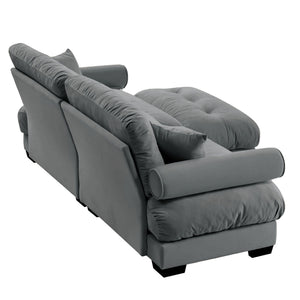 Super Comfort Oversized Modular Sectional Sofa With Movable Ottoman