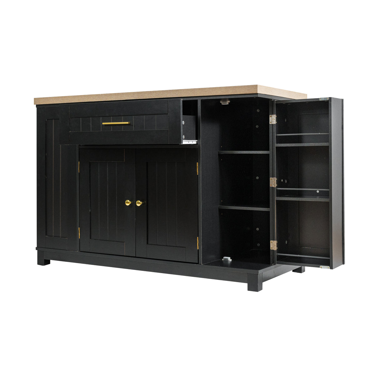 52" Kitchen Island Cabinet with Storage