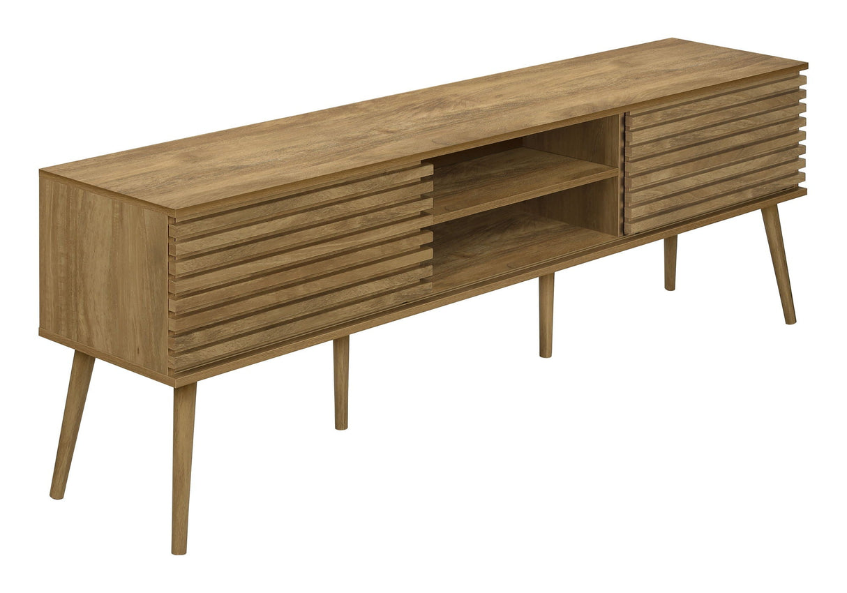 TV Stand, 72 Inch, Media Entertainment Center, Storage Cabinet, Console, Storage Shelves, Contemporary & Modern - Walnut - Best Buy Furniture