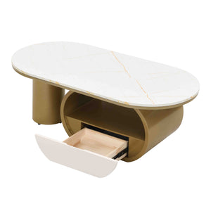 Luxury Modern Oval Coffee Table