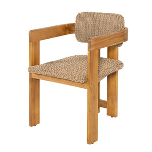 Outdoor Acacia Wood Dining Chair Set of 2
