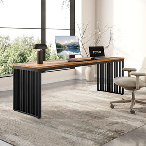 Double Computer Desk For 2 Person, Extra Long Workstation