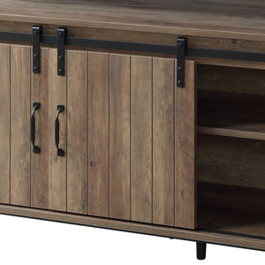 Rashawn - Rustic TV Stand - Oak - Best Buy Furniture