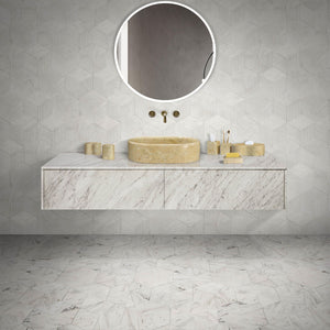 Bathroom Vessel Sink, Semi Polished Surface