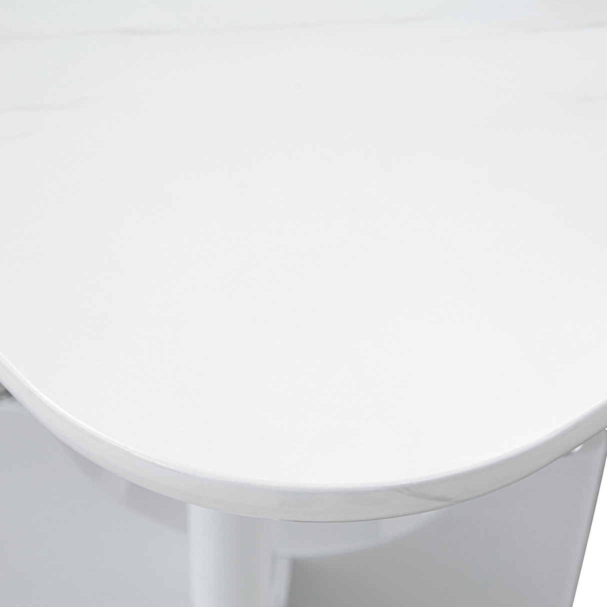 Modern Dining Table With Sleek Hollow-Out Frame And Accents