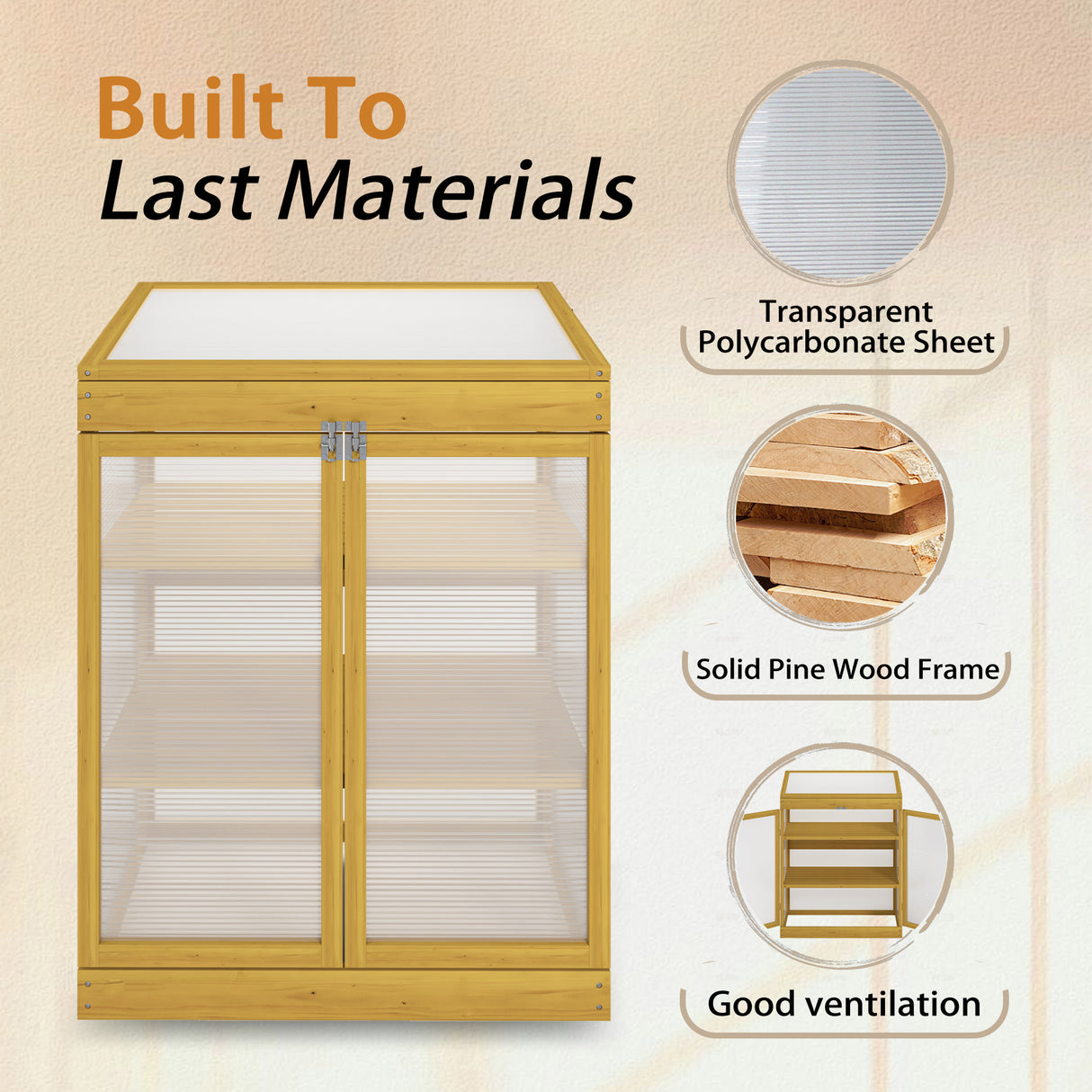 Greenhouse Wooden Cold Frame Greenhouse