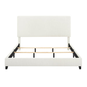 Platform Bed & Upholstered Headboard