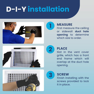 AC Register Vent Cover 8X6 Inch