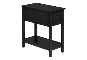 Accent End Table, 2 Tier, Narrow, Lamp, Storage Drawer, Charming Design - Best Buy Furniture