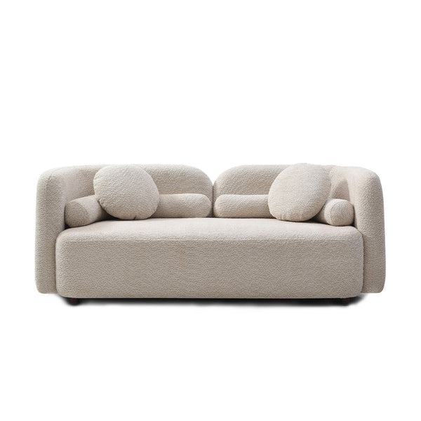 2 Seater Sofa Couch For Living Room - Light Beige