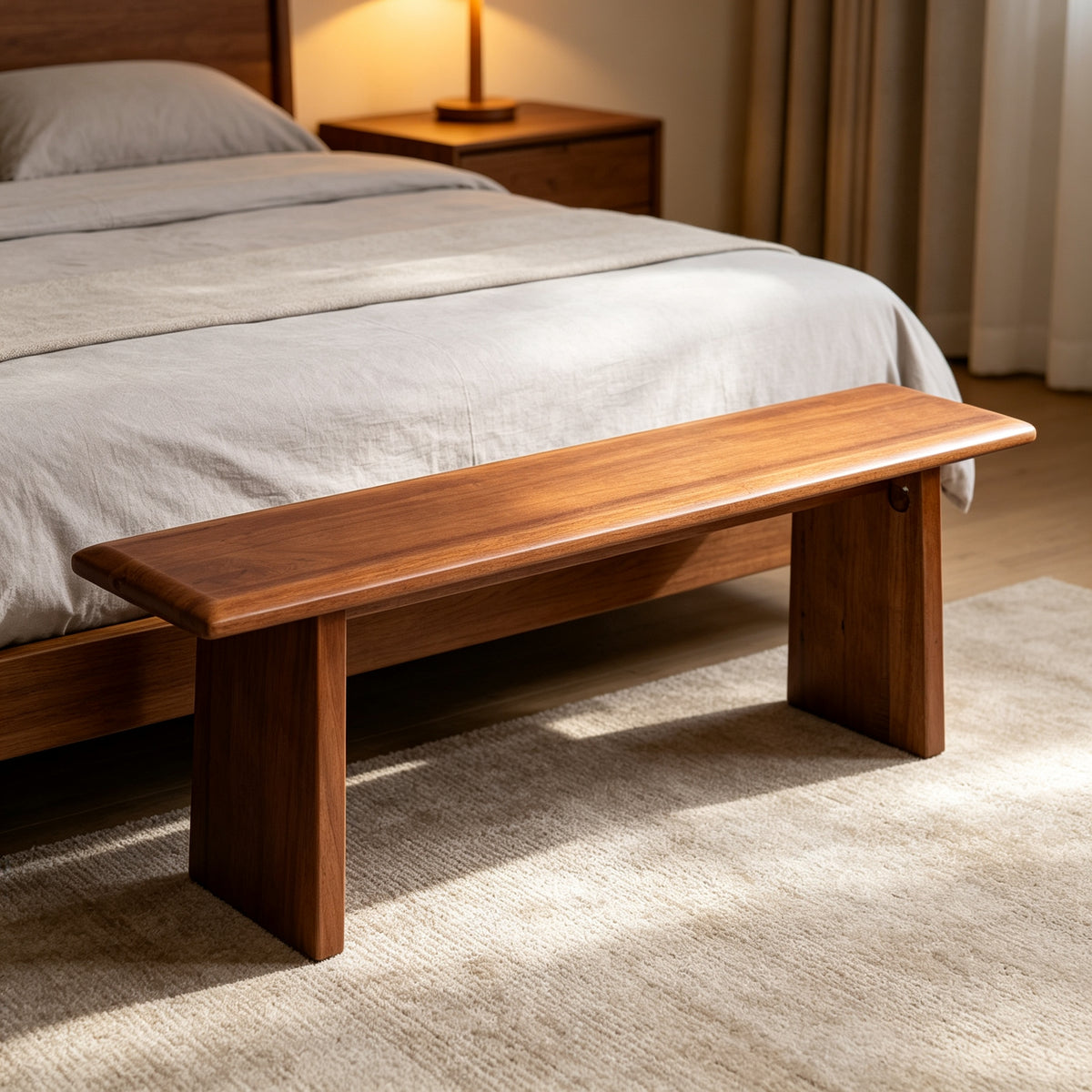 Solid Wood Dining Bench