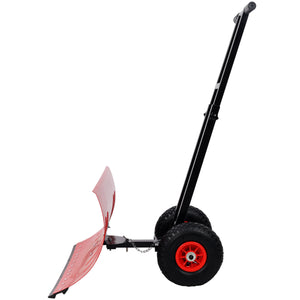Dual Bar Snow Shovel with Wheels